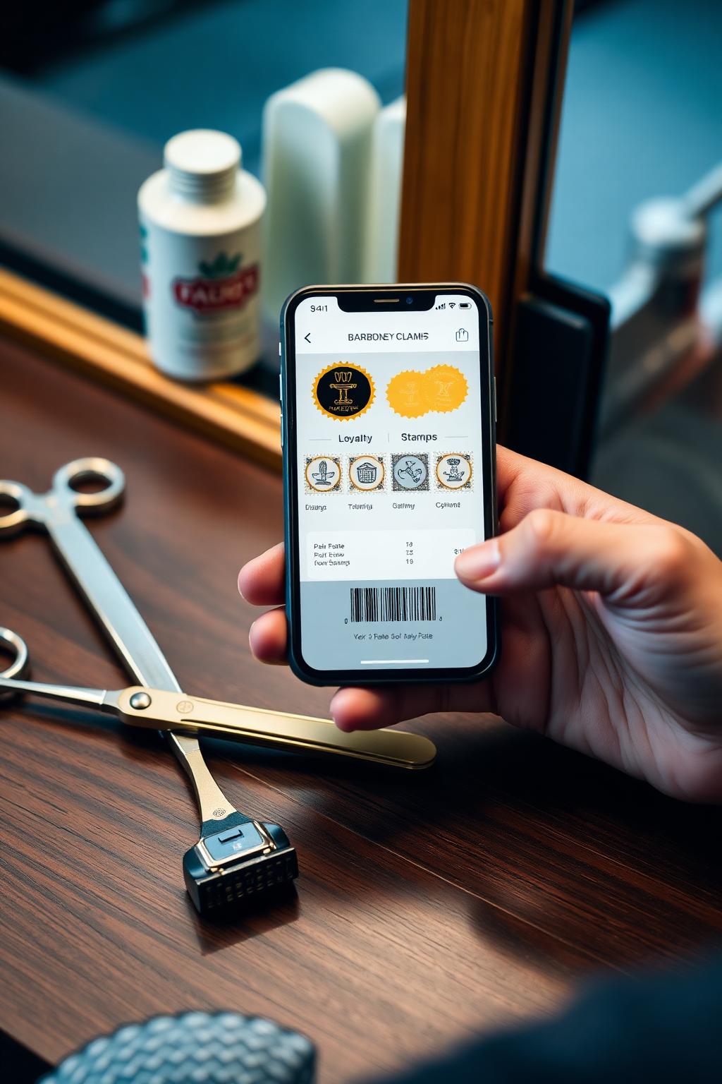 Digitale Stempelkarte für Barbershops